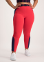 Colour Block Active Legging - Red - L