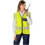 Airport Hi-viz Reflective Full Zip Vest