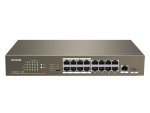 16-PORT Fast Ethernet Switch With 16-PORT Poe TEF1118P-16-150W