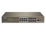 16-PORT Fast Ethernet Switch With 16-PORT Poe TEF1118P-16-150W