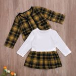 Plaid Dress With Matching Jacket Yellow 6-9M - The Purple Lovey