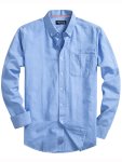 Men's Pure Cotton Solid Color Dress Shirt With Chest Pocket Breathable And Comfy Long Sleeve Buttoned Lapel Shirt For Spring fal