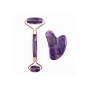 Jade Roller & Gua Sha Gift Set - Purple Marble