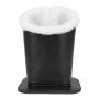Mosiso Eyeglasses Holder Plush Lined Pu Leather Stand Case With Magnetic Base Black