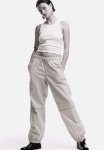 Low-waisted Pull-on Trousers - Light Grey