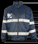Pioneer Winter Bunny Jacket Zip Off Sleeve Navy