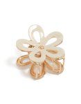 Goldair Gold Iridescent Flower Outline Claw Clip