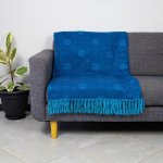 Makoti - Petals Navy aqua - 130 X 128 Cm