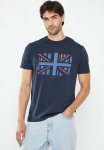 Ben Sherman Uj Stripe Tee Shirt - Navy