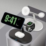 Magnetic Wireless Charging Station 3-IN-1 Fast Charger Stand For Iphone 15 14 13 12 Pro Max/pro/mini/plus Iwatch ULTRA/9/8/7/6/5