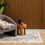 Athens Mediterranean Collection Jacquard Polycotton Carpet Blue Haze - 200X300CM