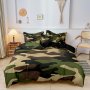 2/3PCS Fashion Duvet Cover Set Camouflage Printed Bedding Set Soft Comfortable Breathable Duvet Cover For Bedroom Guest Room Dorm Decor Included 1 Duvet Cover +