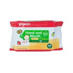 - Hand And Mouth Wipes 2-IN-1 60 Piece