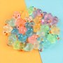 30pcs Glow In Dark Duck Mini Duck Duck Toys Set Mini Plastic Realistic Duck Glow Toys For Goody Bag Stuffers Party Favors Supplies Easter Gift