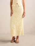 Andie Lace Maxi Skirt - 16 Soft Yellow Co-ord