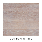 Picnic Dining Table - 4 Seater Square - 1000MM L X 1000MM W X 770MM H American Oak Cotton White