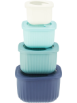 4 Piece Blue Nested Food Storage Set - None Assorted