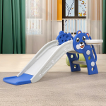 Ashcomonline 2-IN-1 Kids Indoor & Outdoor Playground Slide Swings & Slide Combo