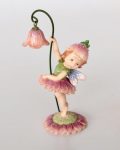 Ceramic Fairy Holding Flower 14CM