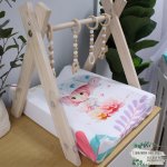 Changing Mat Cover Girl With Umbrella & Flowers Set