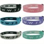 1PC Fashionable Hip-hop Letter Jacquard Printed Wristband Bracelet Unisex Sports Wristband Woven With Christmas Gift