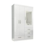 3 Door Wardrobe – Available In 2 Colours