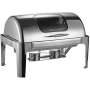 B's Kitchen 9 Litre Rectangular Roll Top Chafing Dish