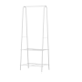 Clothing Rack With 2 Storage Shelves