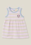 Cotton On Sally Slub Sleeveless Dress - Lcn Dis Rainy Day pale Violet minnie Face