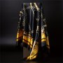 Chic 89.92cm Square Scarf For Women - Lightweight Sun-Protective & Windproof Shawl With Trendy Prints - Perfect For Travel & Everyday Fashion