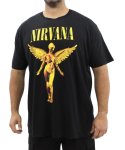 Mens Printed Nirvana Tee - 10XL Black