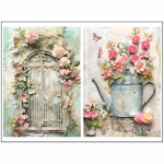 Tear Resistant Deco Print Shabby Garden