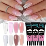 Gel Nail Kit Fast Drying Crystal Extension Gel Long Nail Tips Home & Salon Manicure Tools Nail Art Design Essentials