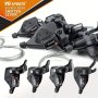 Mtb Bike Shifter Set - Front And Rear Derailleur Shift Levers For 7/8/9/10/11 Speeds - Smooth And Precise Bicycle Shifting - Essential Mtb Accessories