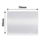 NB620 - - M3 Only - 70X50MM - 150 Silver Labels