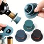 Magic Hat Silicone Wine Stopper - Dustproof & Freshness-preserving Bottle Seal For Red Wine And Champagne Easy Storage Design