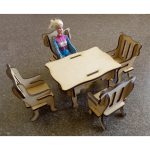 Barbie Dining Table And Chairs