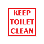 Keep Toilet Clean Sign