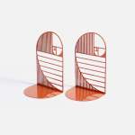 Emerging Creatives Golden Ratio Bookends Set Of 2 - Oxide Red