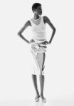 Coated Skirt - Silver-coloured