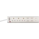 Ausma Plug Adapter 8 X Port Multi Plug With 3 X USB