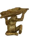 Monkey Tea-light Holder - White