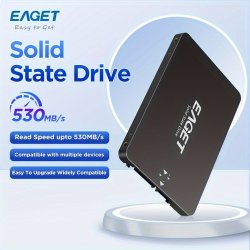 Eaget 6.35CM SATA3.0 Internal SSD High-speed Solid State Drive 240GB/120GB Capacity Up To 530MB/S Read 500MB/S Write Compatible 