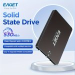 Eaget 6.35CM SATA3.0 Internal SSD High-speed Solid State Drive 240GB 120GB Capacity Up To 530MB S Read 500MB S Write Compatible