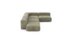 Four Module Corner Sofa - Cord Velours - Khaki - 220CM X 346CM