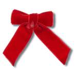 Red Velvet Bow Jibbitz - Multi Osfa