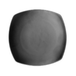 Nova Style Arc Square Plate 20CM Matt Black Set Of 12