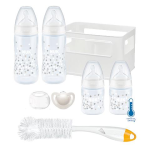 Nuk First Choice Plus Temperature Control 4 Bottle Crate Starter Standard -confetti