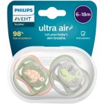 Avent Ultra Air Soother Boy 6-18M 2 Pack
