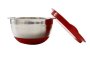 Stainless Steel Mixing Bowl With Lid And Handle 21CM Diameter Deep Batter